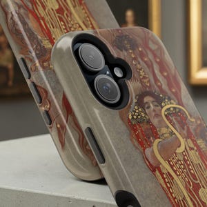 Gustav Klimt Judith Vintage Gold iPhone Case - Artistic Phone Cover Gift for Lovers image 9