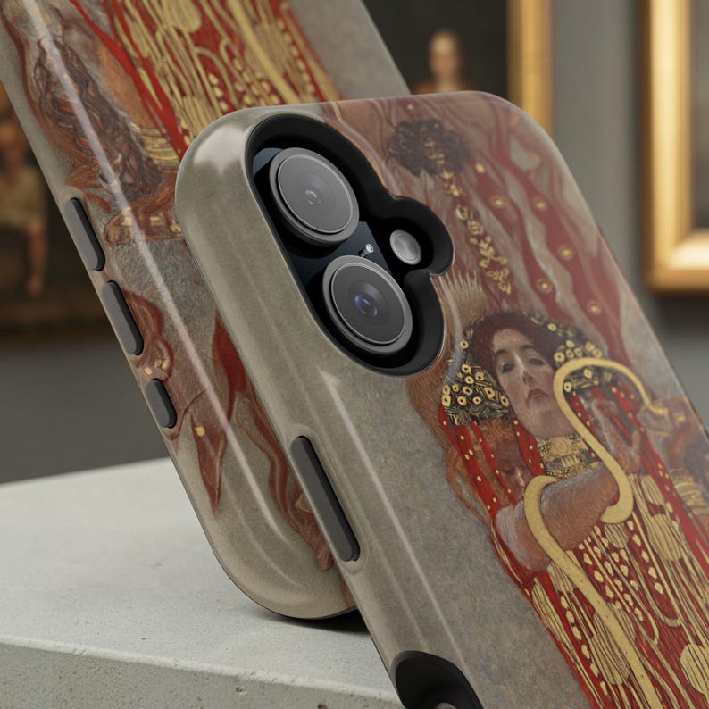 Gustav Klimt Judith Vintage Gold iPhone Case - Artistic Phone Cover Gift for Lovers image 9