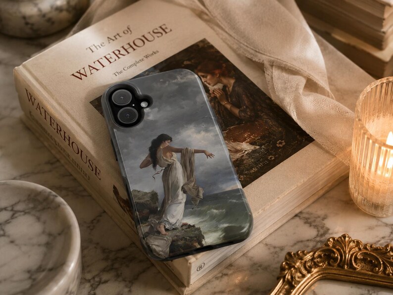 The Death of Sappho iPhone Case, Classical Mythology Art Phone Case, Romanticism Painting Case, Vintage Museum Art Cover image 11