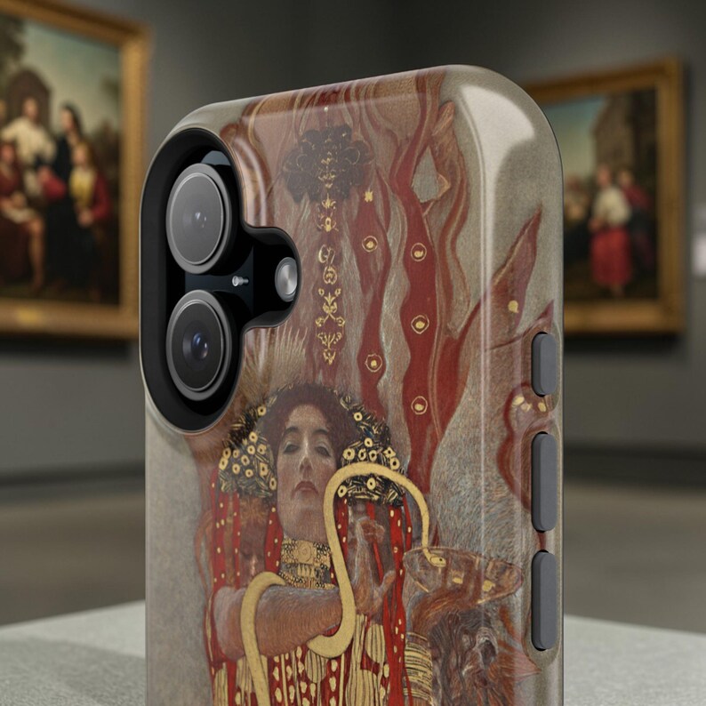 Gustav Klimt Judith Vintage Gold iPhone Case - Artistic Phone Cover Gift for Lovers image 12