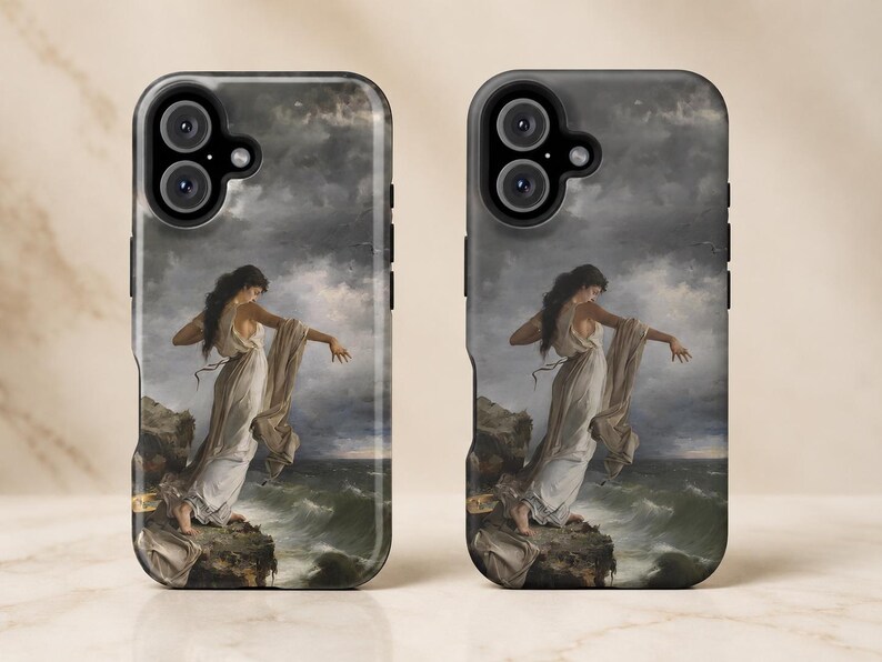 The Death of Sappho iPhone Case, Classical Mythology Art Phone Case, Romanticism Painting Case, Vintage Museum Art Cover image 12