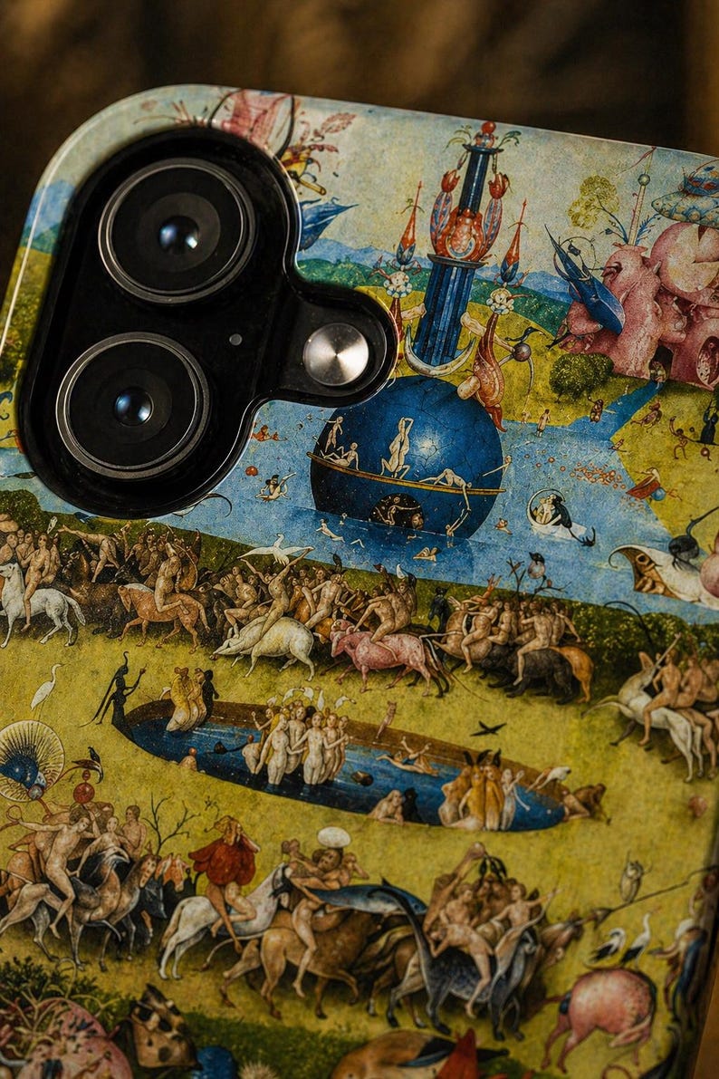 Hieronymus Bosch Garden Of Earthly Delights IPhone Case Renaissance hieronymus-bosch-garden-of-earthly-delights-iphone-case-renaissance