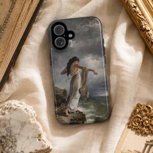 The Death of Sappho iPhone Case, Classical Mythology Art Phone Case, Romanticism Painting Case, Vintage Museum Art Cover image 5