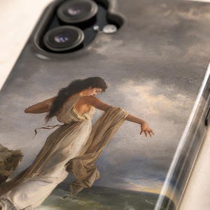 The Death of Sappho iPhone Case, Classical Mythology Art Phone Case, Romanticism Painting Case, Vintage Museum Art Cover image 2