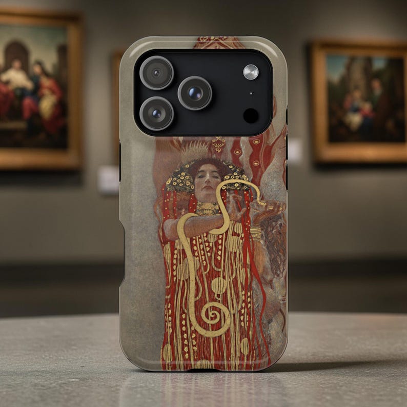 Gustav Klimt Judith Vintage Gold iPhone Case - Artistic Phone Cover Gift for Lovers image 10