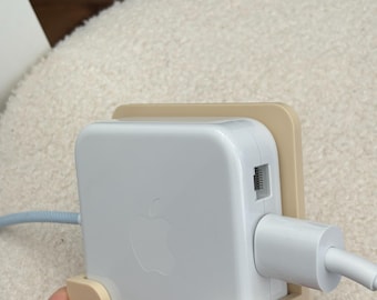 Soporte para cargador de iMac impreso en 3D | Soporte para cargador de iMac impreso en 3D, organizador de cables de escritorio, accesorio de Apple, regalo para la oficina en casa, soporte de PLA