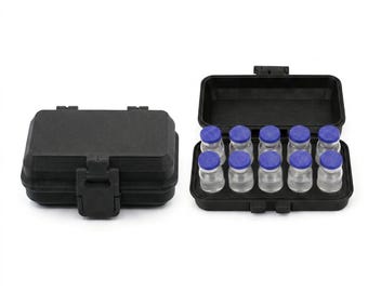 10 Vial Travel Case - Peptide Storage Organizer - 3ml Case