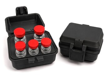 Compact Vial Travel Case - Peptide Storage Organizer - 3ml & 10ml Case