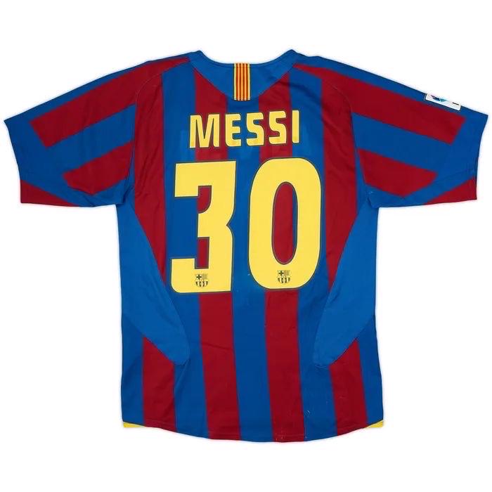Retro Messi Jersey Barcelona - Etsy