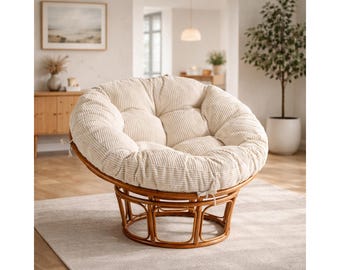 Oversized Corduroy Chair Cushion, 48 Inch Floor Seat Pad