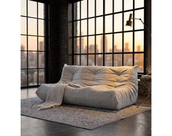 3 Seater Bean Bag Chair, Large Memory Foam Sofa, Cozy Lounge Seating