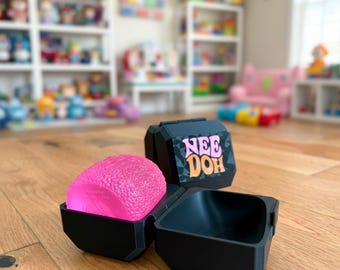 3D-utskriven Squishy Needoh-hållare | Resefodral för Fidget-leksak | Stressavlastande skrivbordsleksak som present