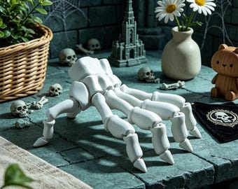 3D Printed Articulated Necromancer Hand Prop | Slay the Spire Game Decor