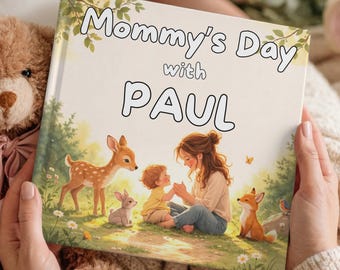 Personalized First Mother's Day Book, New Mom Gift, New Mom Story Book, Gifts for First Time Mom, To Mommy, Birthday Gift For Mom & Children