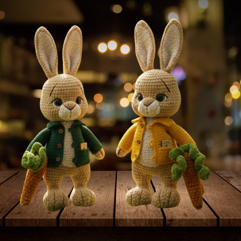 Peter Rabbit Crochet Pattern – Bunny With Jacket Amigurumi Toy (PDF ...