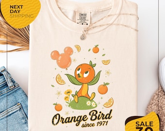 Camiseta Comfort Colors® Retro Walt Disney World Citrus Bird Camiseta vintage Disney Orange Bird / Epcot Flower and Garden Festival 2026