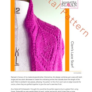 Clem's Lace Scarf by Jeanette Sloan