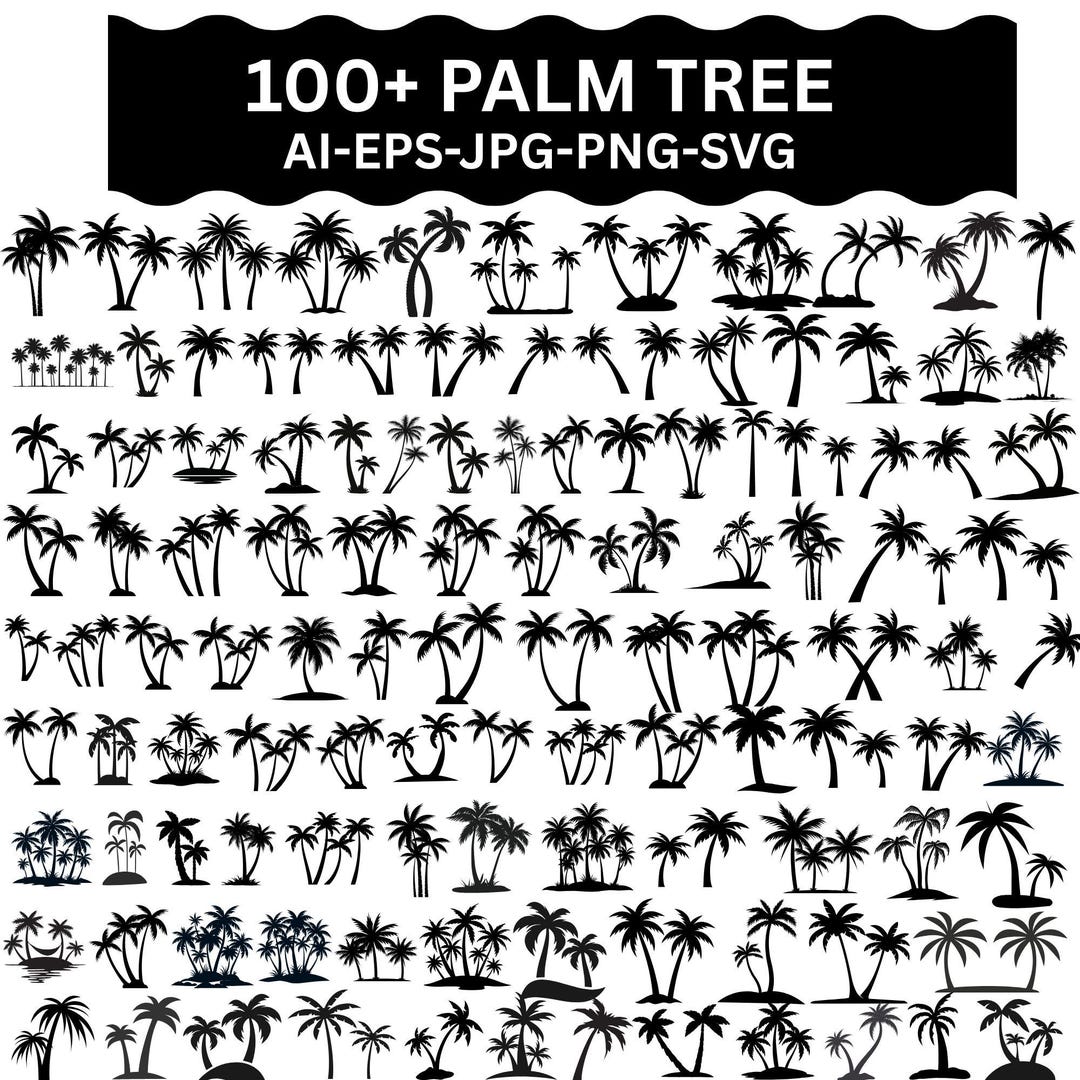 100+ Palm Tree SVG Bundle, Beach Life Cut Files (digital Download) - Etsy