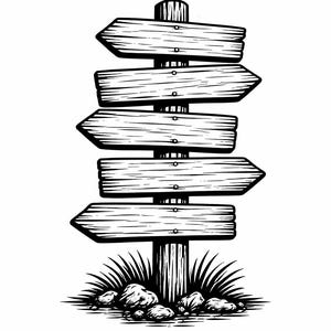 Señal rústica SVG PNG, archivo de corte de flecha direccional de madera, diseño de marcador de sendero para acampar, decoración acogedora para amantes del bricolaje.