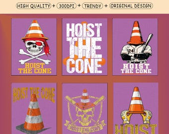 Hoist The Cone PNG, Construction Humor Graphic, Meme Safety Worker