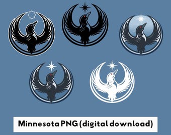Minnesota Loon PNG, Political Resistance Graphic (Digital Download)