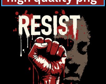Resist PNG, No Justice No Peace, Social Graphic (Digital Download)