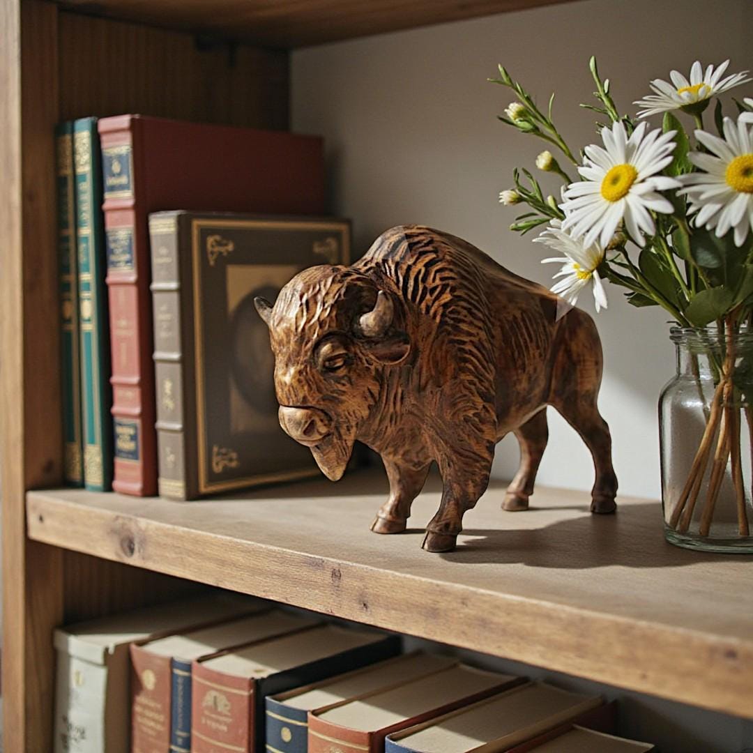 Bison statue - Etsy 日本