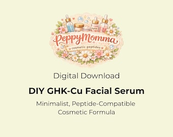 DIY GHK-Cu Copper Peptide Facial Serum Guide | Minimalist Cosmetic Formula (PDF Download)