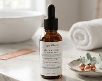 AHK-Cu Copper Peptide Scalp Serum - Lightweight & Non-Greasy for Fuller-Looking Hair - 30mL | Peppy Momma