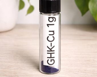 GHK-Cu Cosmetic Copper Peptide Powder | DIY Skin and Hair Lotion and Serum Ingredient