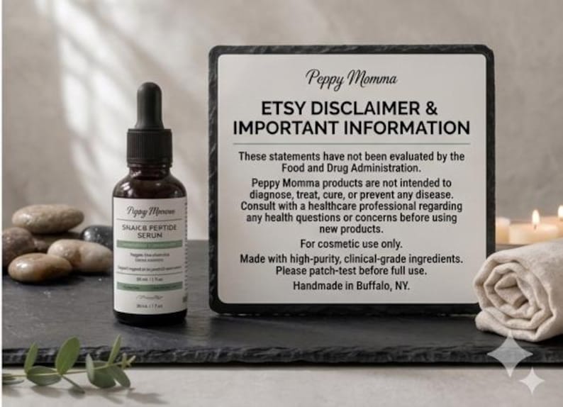 Cosmetic Use Disclaimer