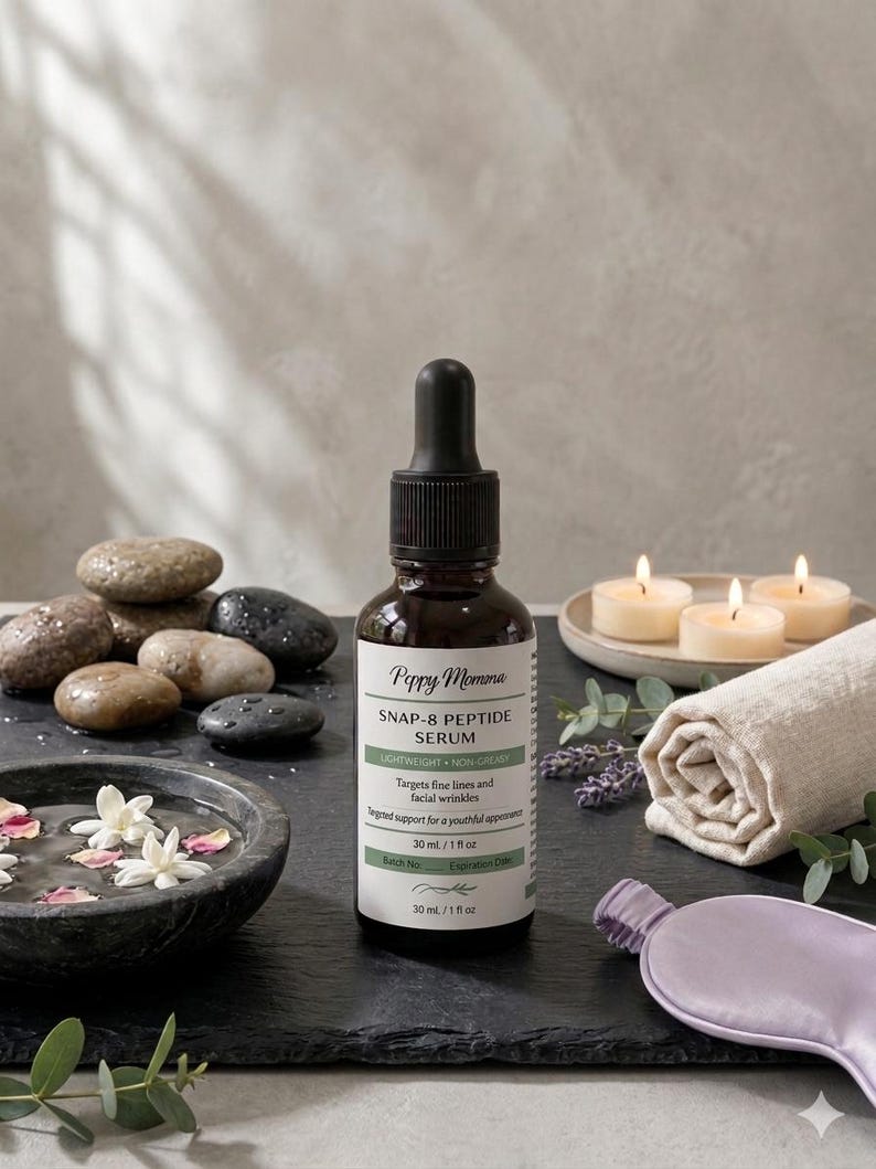 SNAP-8 Serum for targeted anti-aging skin care.