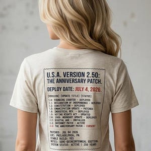 CCL Anniversary Patch T-shirt | USA Version 2.50 Deployment Date July 4 2026