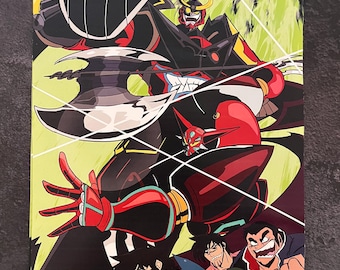 CHANGE GETTER LAGANN! Gurren Lagann X Getter Robo Poster!