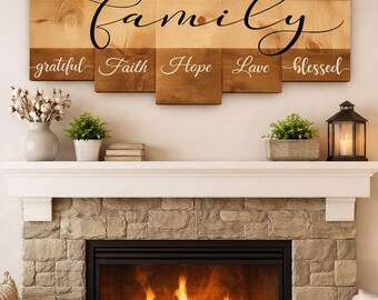 Multi Wooden Panel Family home decor