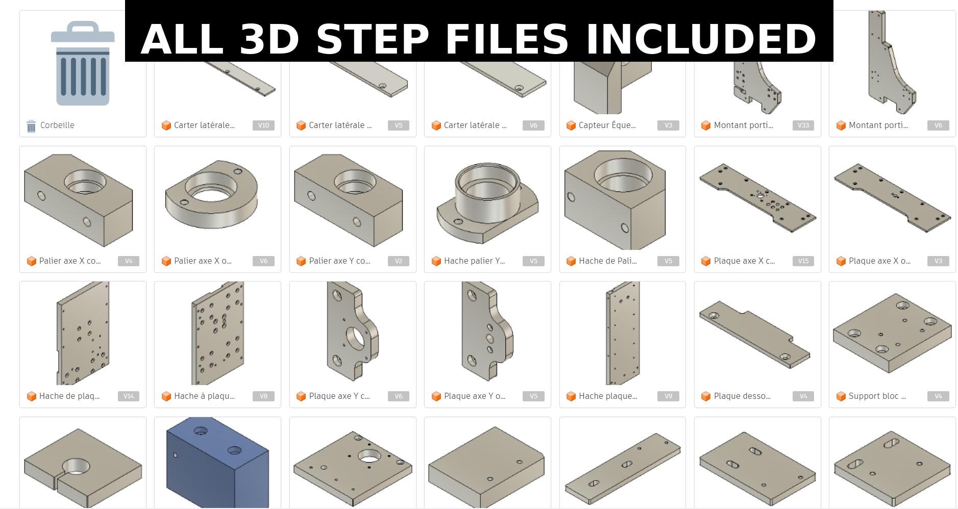 DIY 3 Axis CNC Router Plans – STEP Files + Technical Drawings + Bom - Etsy