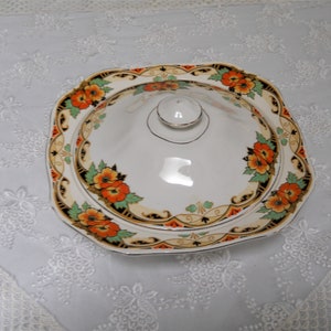 Rare Alfred Meakin &quot;Melvich&quot; Pattern Covered Serving Bowl