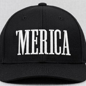 Diseño de bordado en relieve 3D Merica / Archivo para gorra patriótica de EE. UU. (Descarga digital)