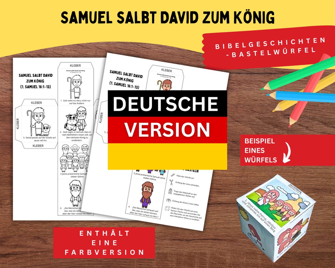 Samuel Anoints David | 1 Samuel 16:1–13 | King David Bible Story ...