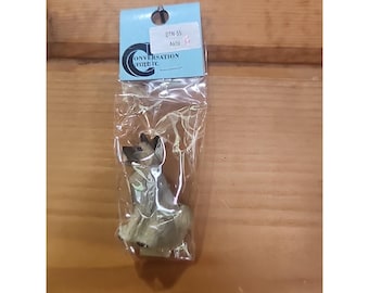 Conversation concepts Svart och brun Akita Mini 5-8 cm vintage hundfigur DTN-55