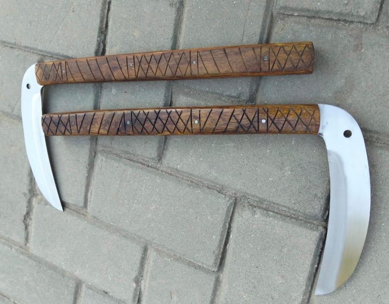 Steel Kama Handcrafted Kama Stainless Steel Knife - Traditional Japanese Okinawa ...