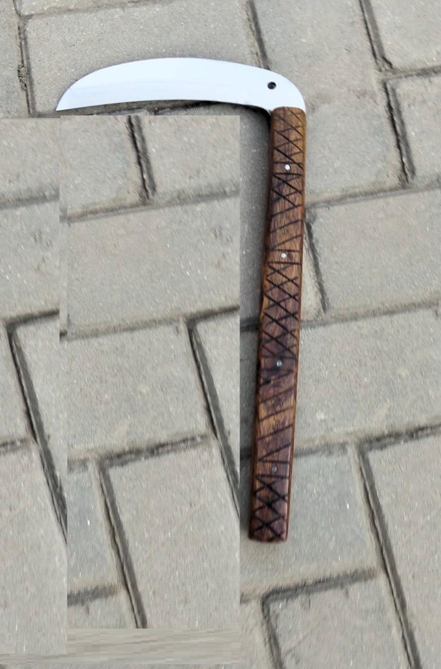 Steel Kama Handcrafted Kama Stainless Steel Knife - Traditional Japanese Okinawa ...