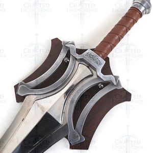 Masters of the Universe Power Sword 1:1 Replica – Handmade High Carbon Steel New 2026 Version with Wall Mount image 2
