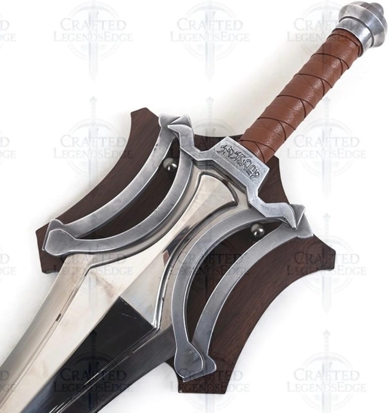 Masters of the Universe Power Sword 1:1 Replica – Handmade High Carbon Steel New 2026 Version with Wall Mount image 2
