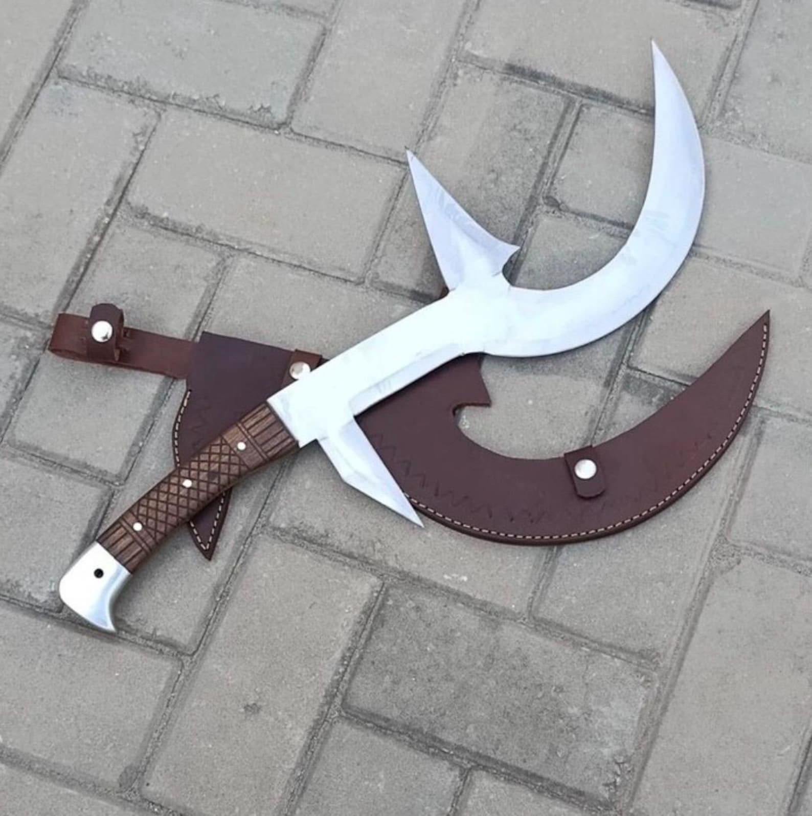 Handmade Hunga Munga African Mambele Throwing Blad Knife Replica With ...