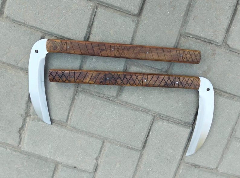 Steel Kama Handcrafted Kama Stainless Steel Knife - Traditional Japanese Okinawa ...