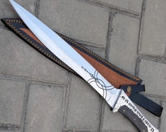 Handcrafted Atreides Crysknife Dune Paul Knife with Leather Sheath
