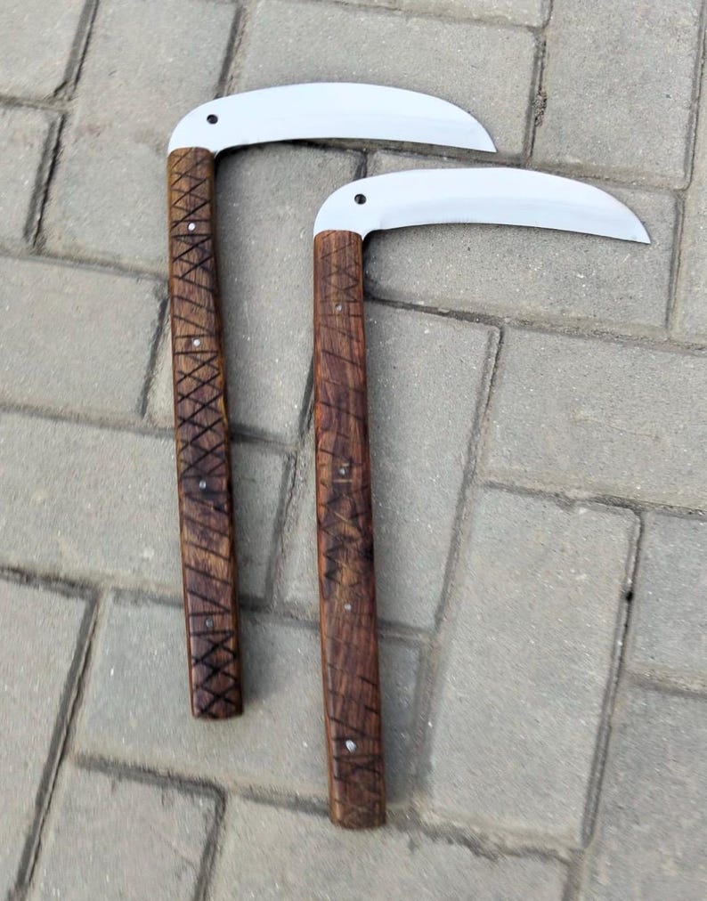 Steel Kama Handcrafted Kama Stainless Steel Knife - Traditional Japanese Okinawa ...