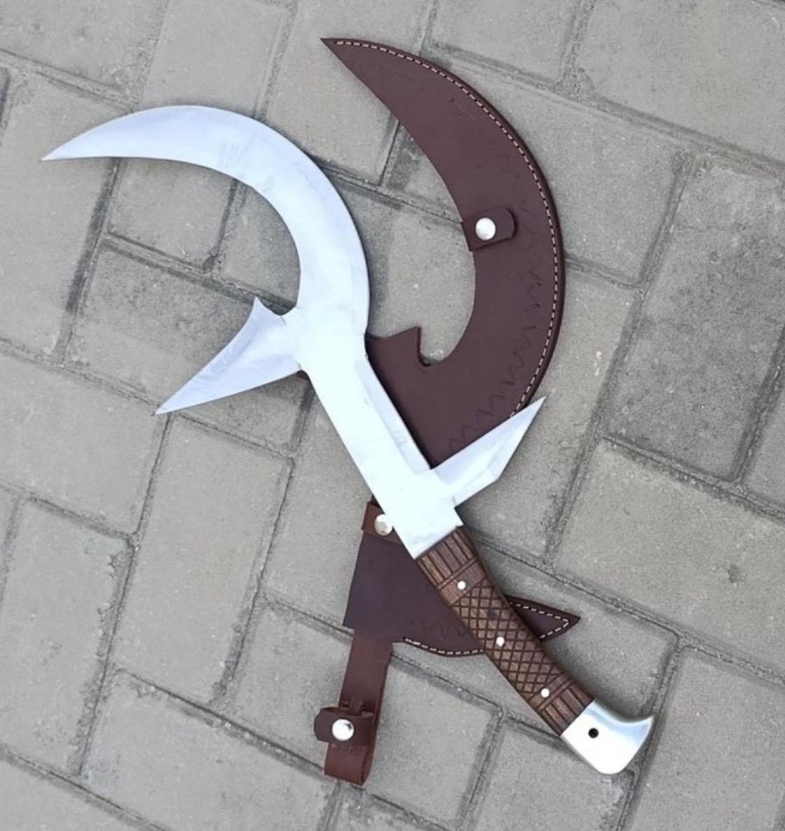 Handmade Hunga Munga African Mambele Throwing Blad Knife Replica With ...