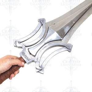 Masters of the Universe Power Sword 1:1 Replica – Handmade High Carbon Steel New 2026 Version with Wall Mount image 5